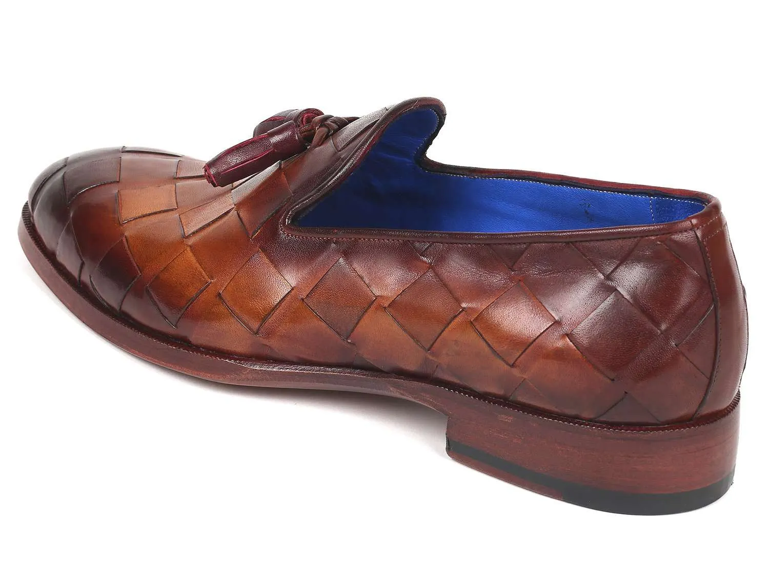 Paul Parkman Men's Brown Braided Loafers