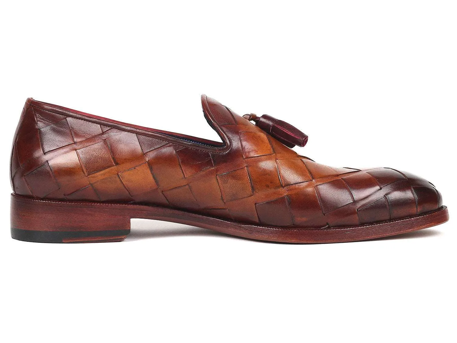 Paul Parkman Men's Brown Braided Loafers