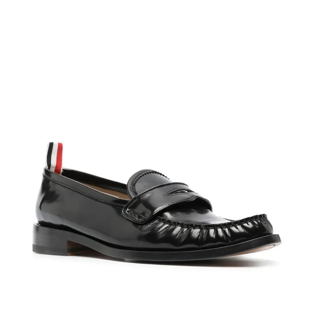 Penny-Slot Leather Loafers