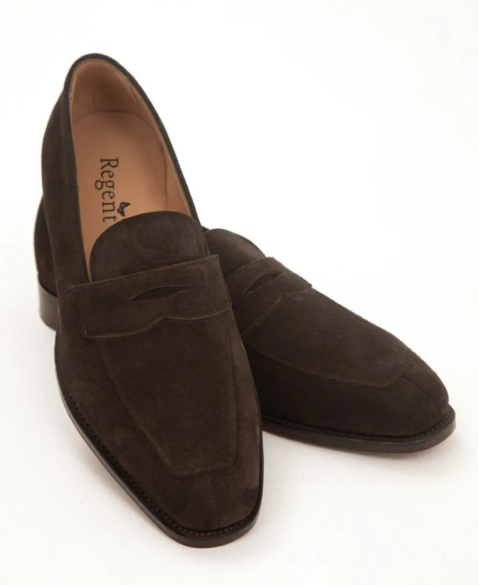 Regent - 'Henry George' Split-Toe Penny Loafer - Plough Suede