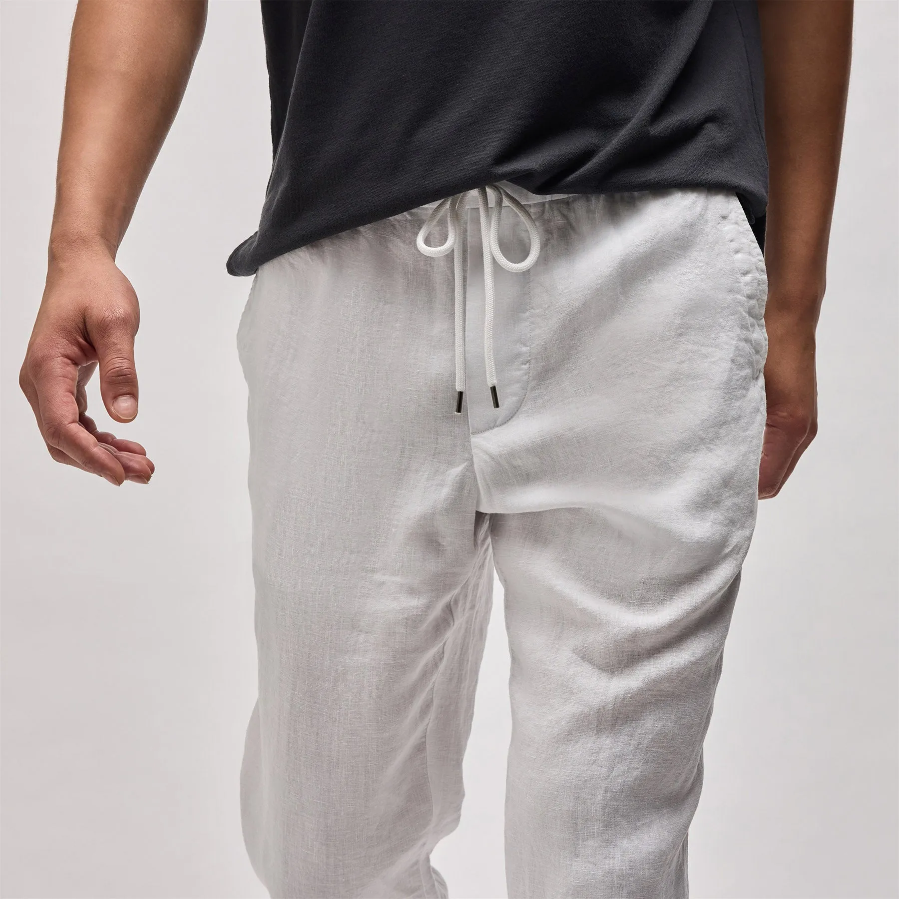 Relaxed Linen Pant - White