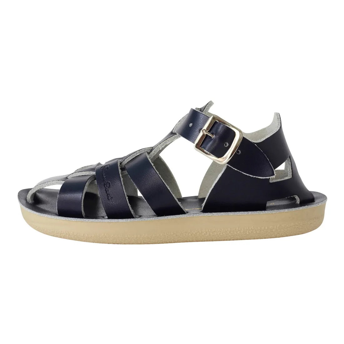 Saltwater Shark Sandals Navy