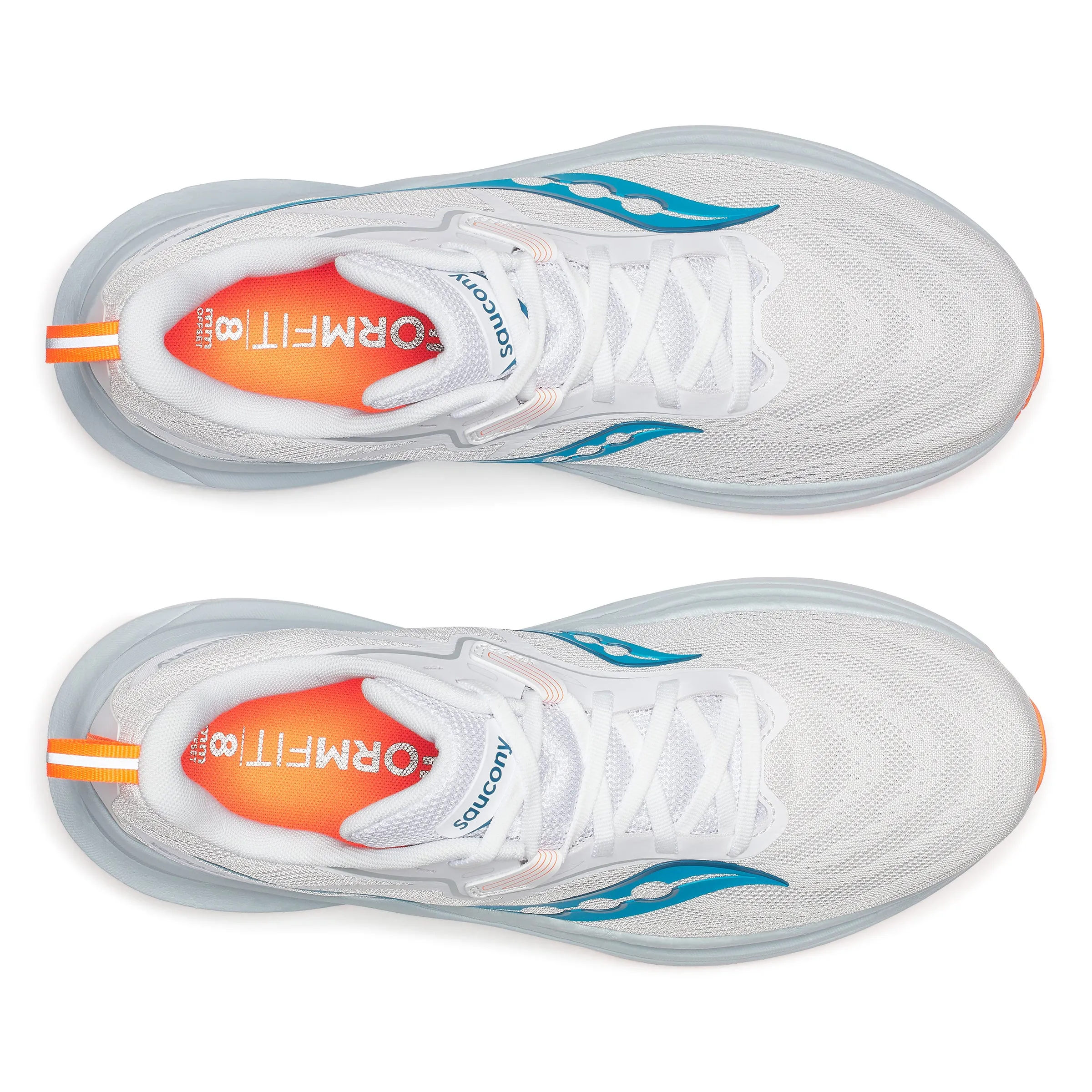 Saucony Men's Tempus 2 Running Shoes White / Viziblue