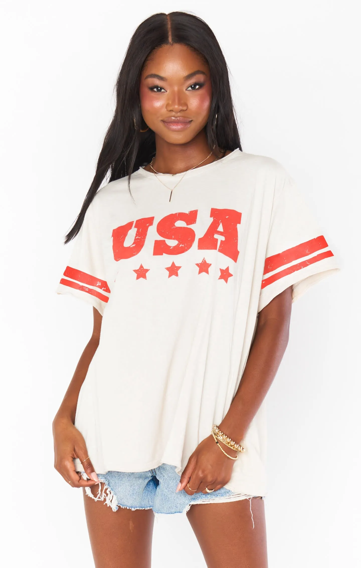 Show Me Your Mumu Airport Tee in USA Graphic