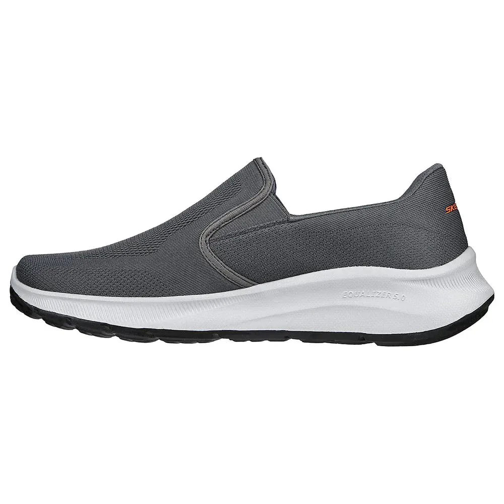 Skechers Men's Relaxed Fit Equalizer 5.0 Grand Legacy Shoes - Charcoal / White