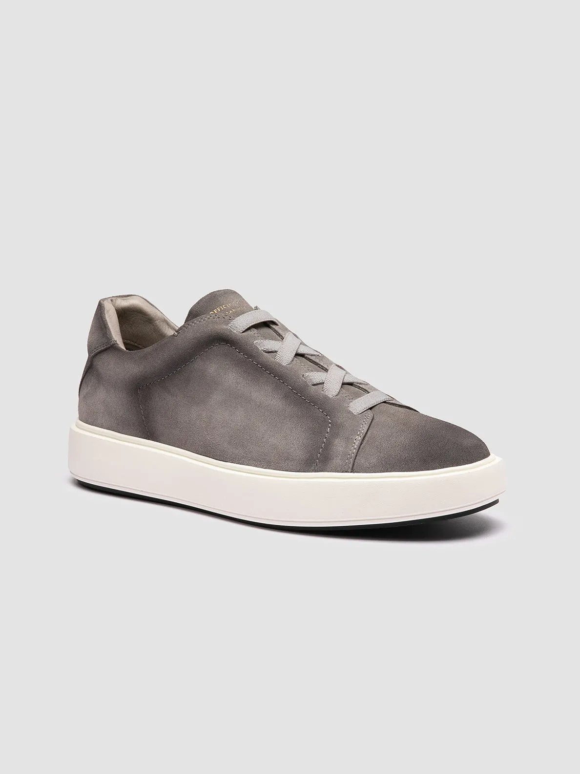 SLOUCH 001 - Grey Suede Low Top Sneakers