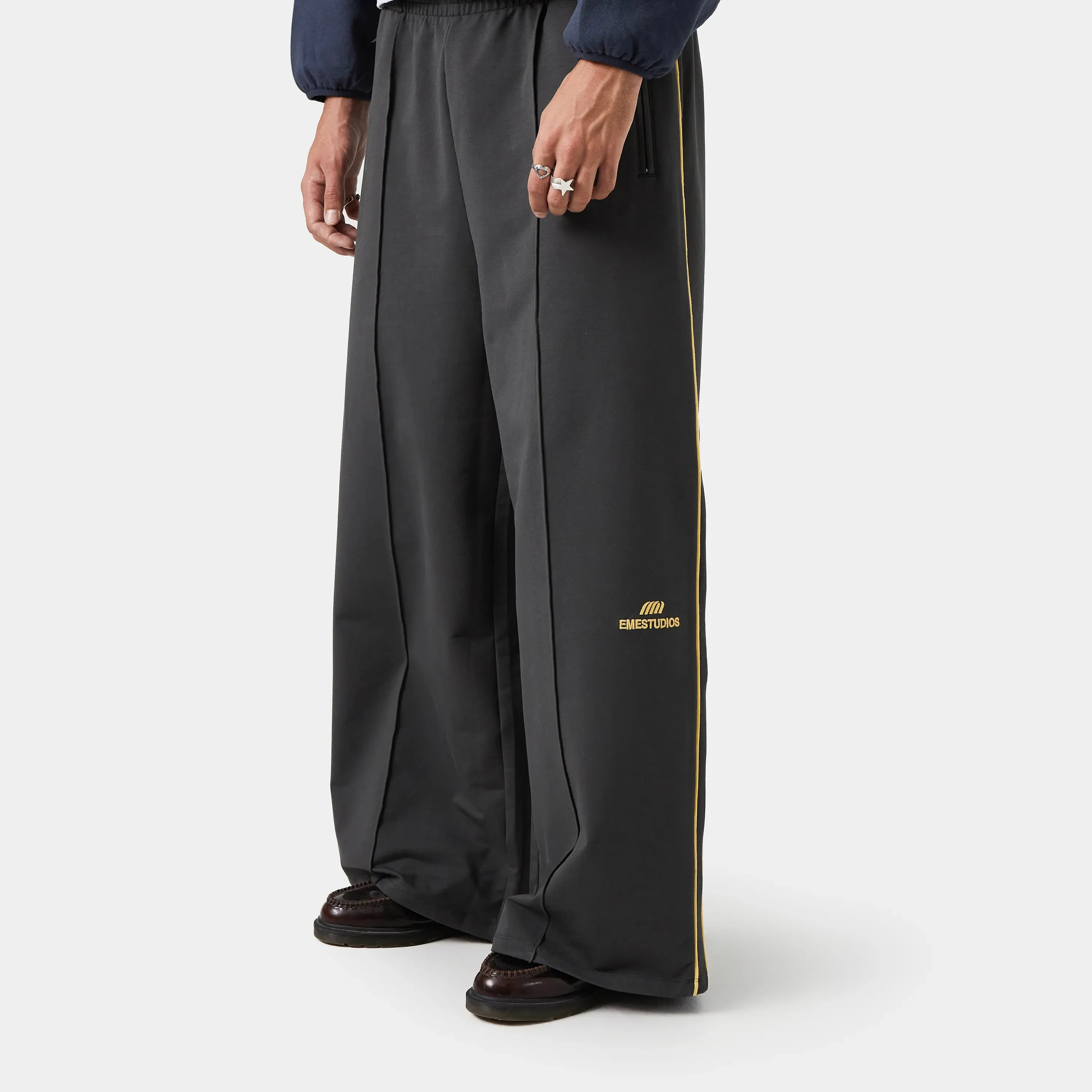 Somm Pleat Grey Baggy Sweatpants