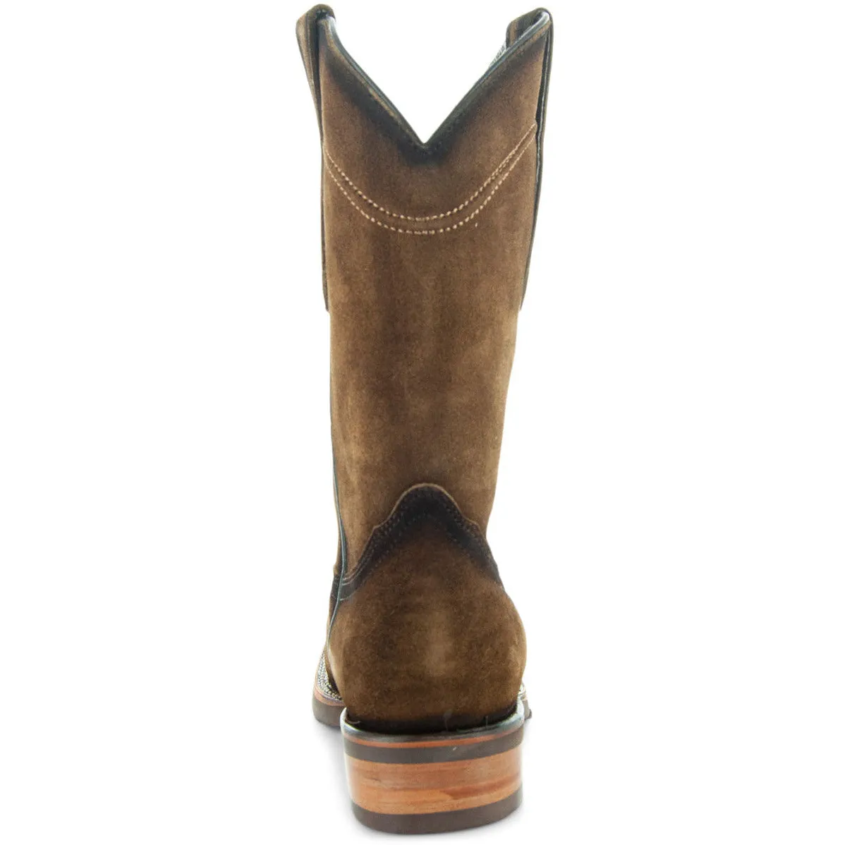 Soto Boots Men's Suede  Burnished Cowboy Boots H50037