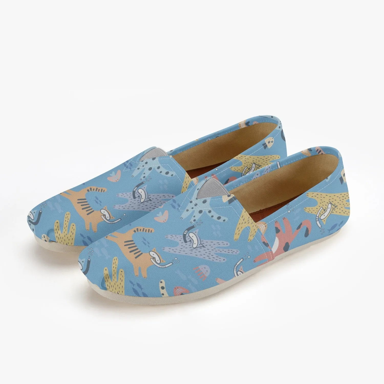 Splashing Cats Canvas Toms Shoes