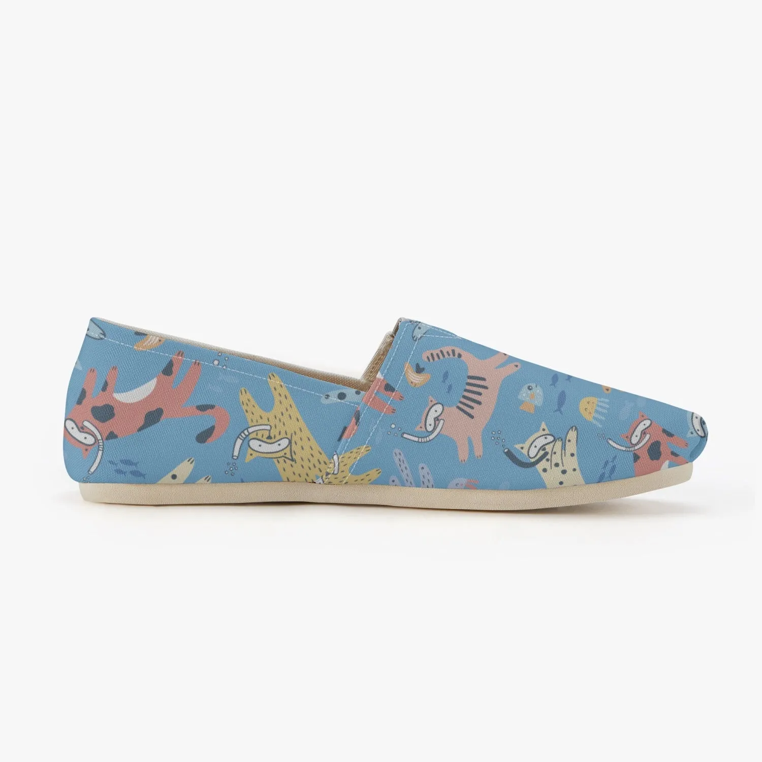 Splashing Cats Canvas Toms Shoes