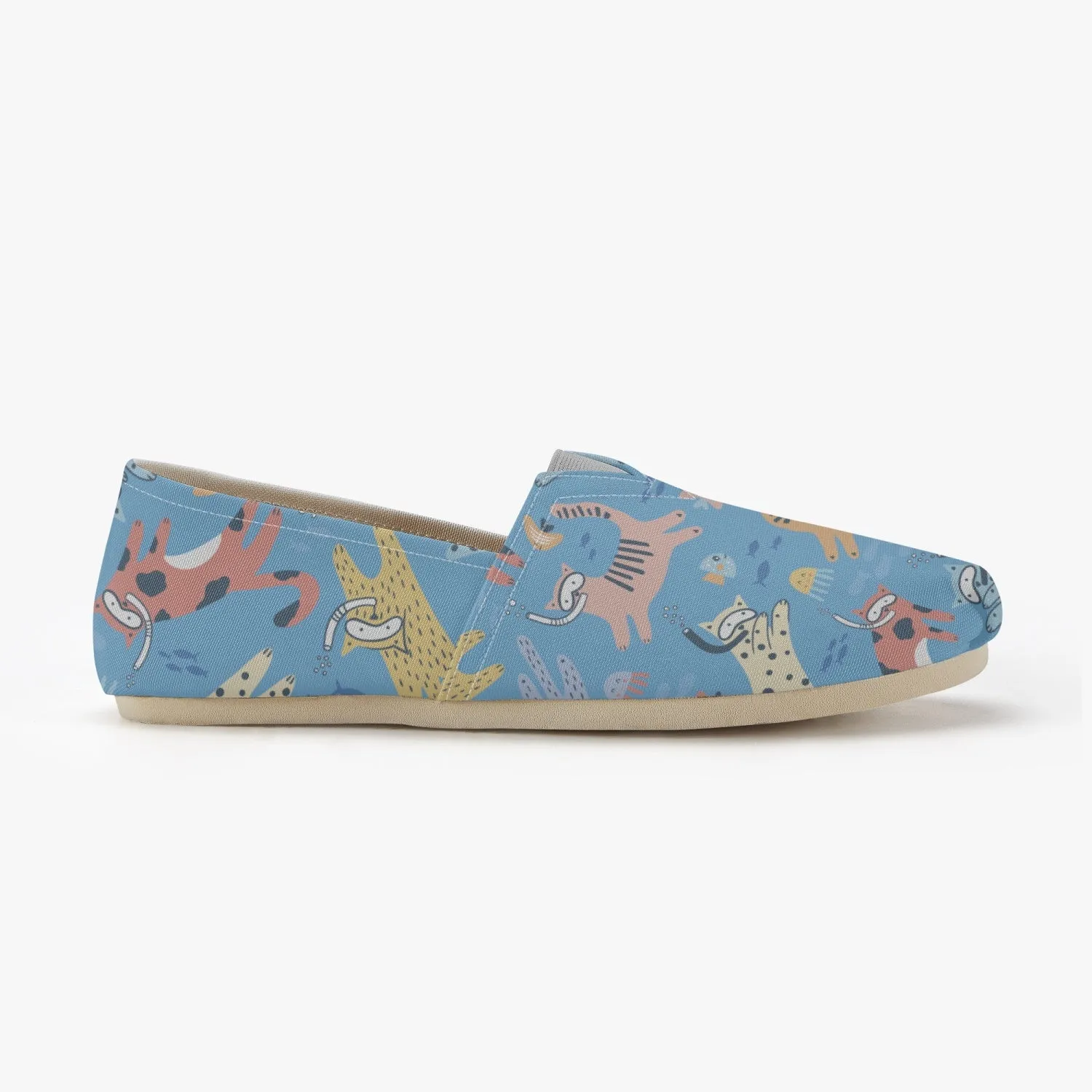 Splashing Cats Canvas Toms Shoes