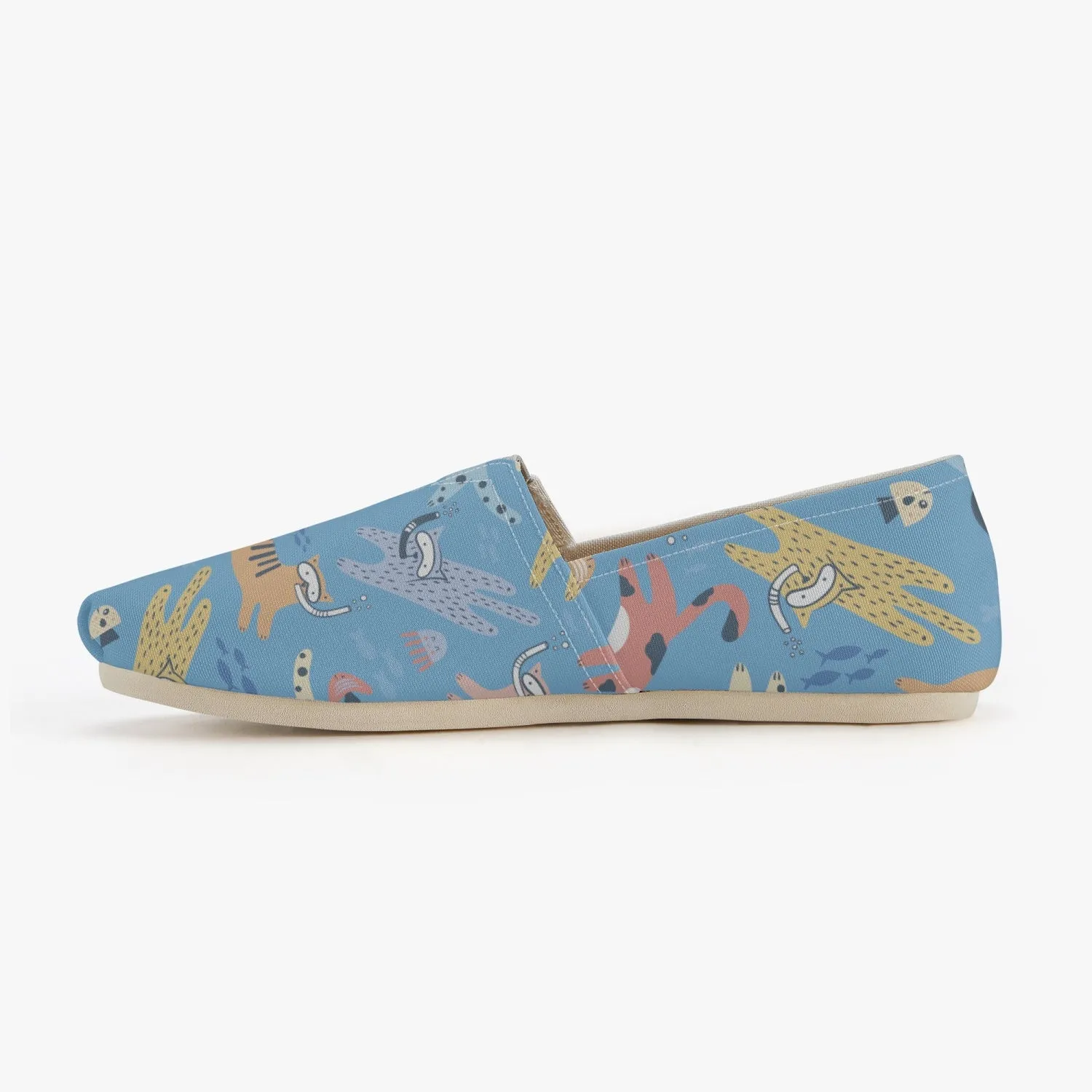 Splashing Cats Canvas Toms Shoes