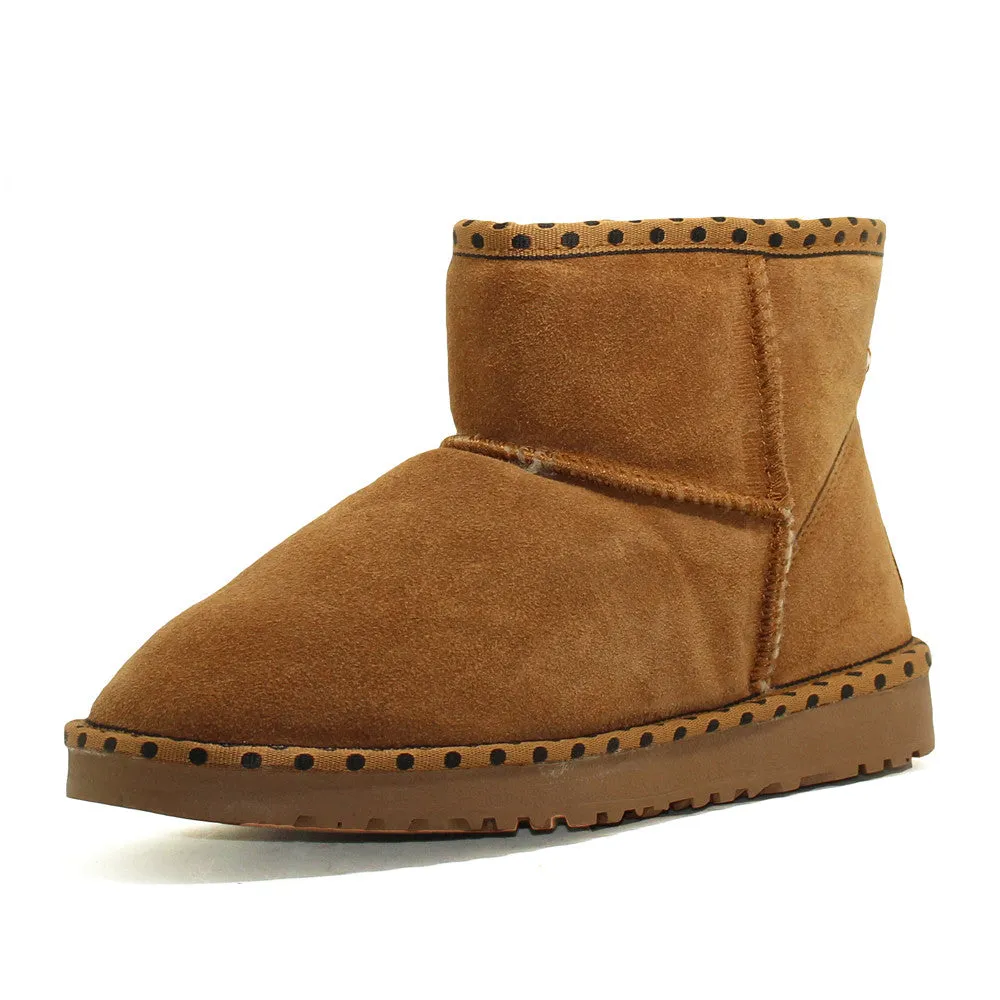 Spotted Ankle Ugg Boot - Chestnut