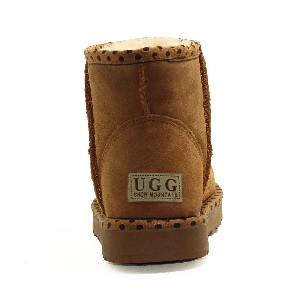 Spotted Ankle Ugg Boot - Chestnut