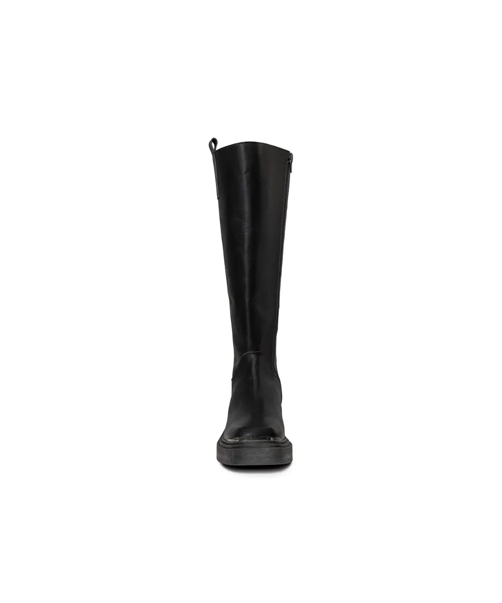 STEVE MADDEN CONSTANCE LEATHER BOOTS