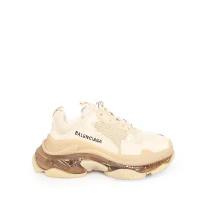 Triple S Clear Sole Sneakers in Nude