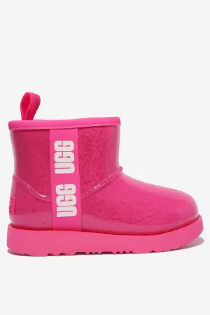 UGG Girls Waterproof Classic Clear Mini II Boots