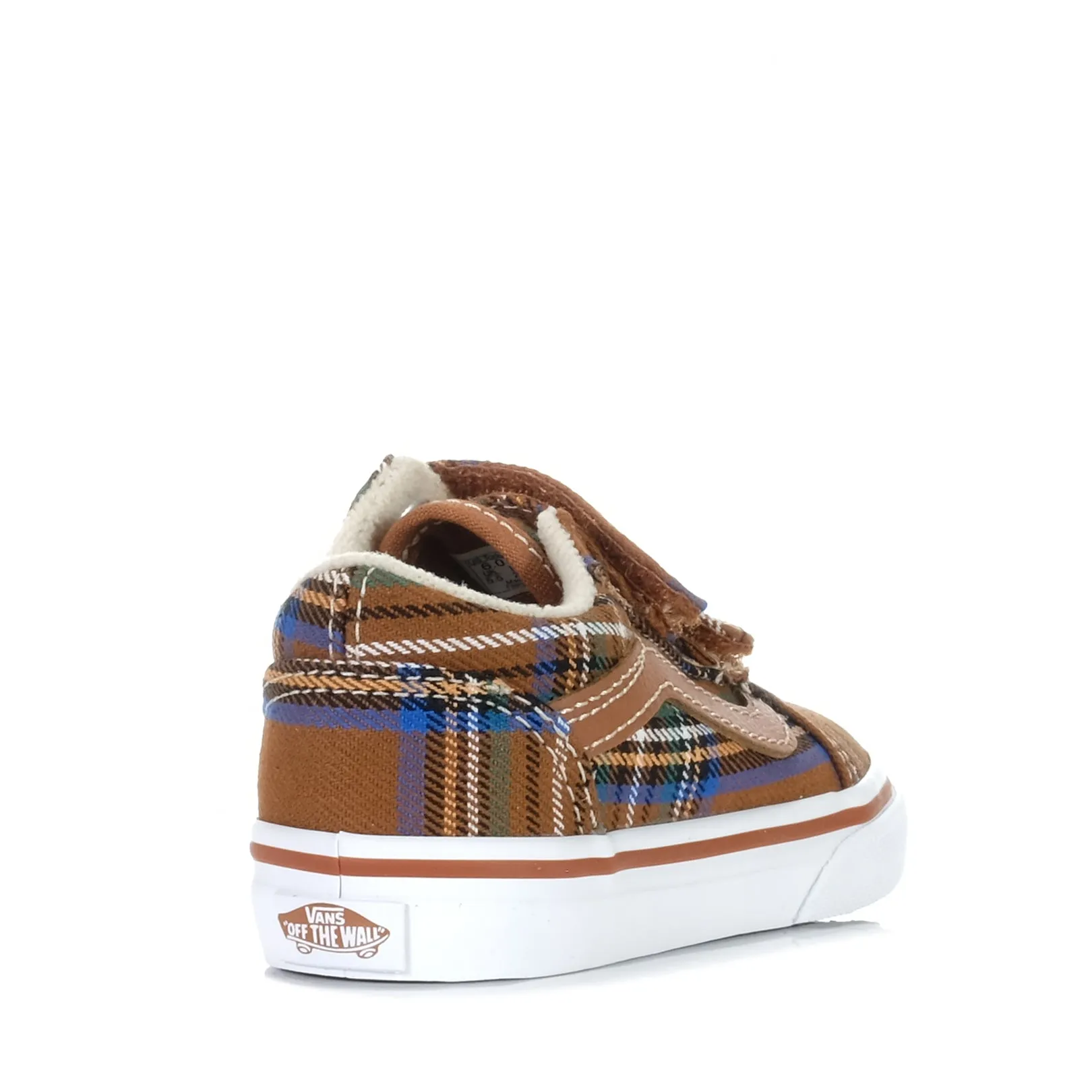 Vans Old Skool V Plaid Brown/Blue