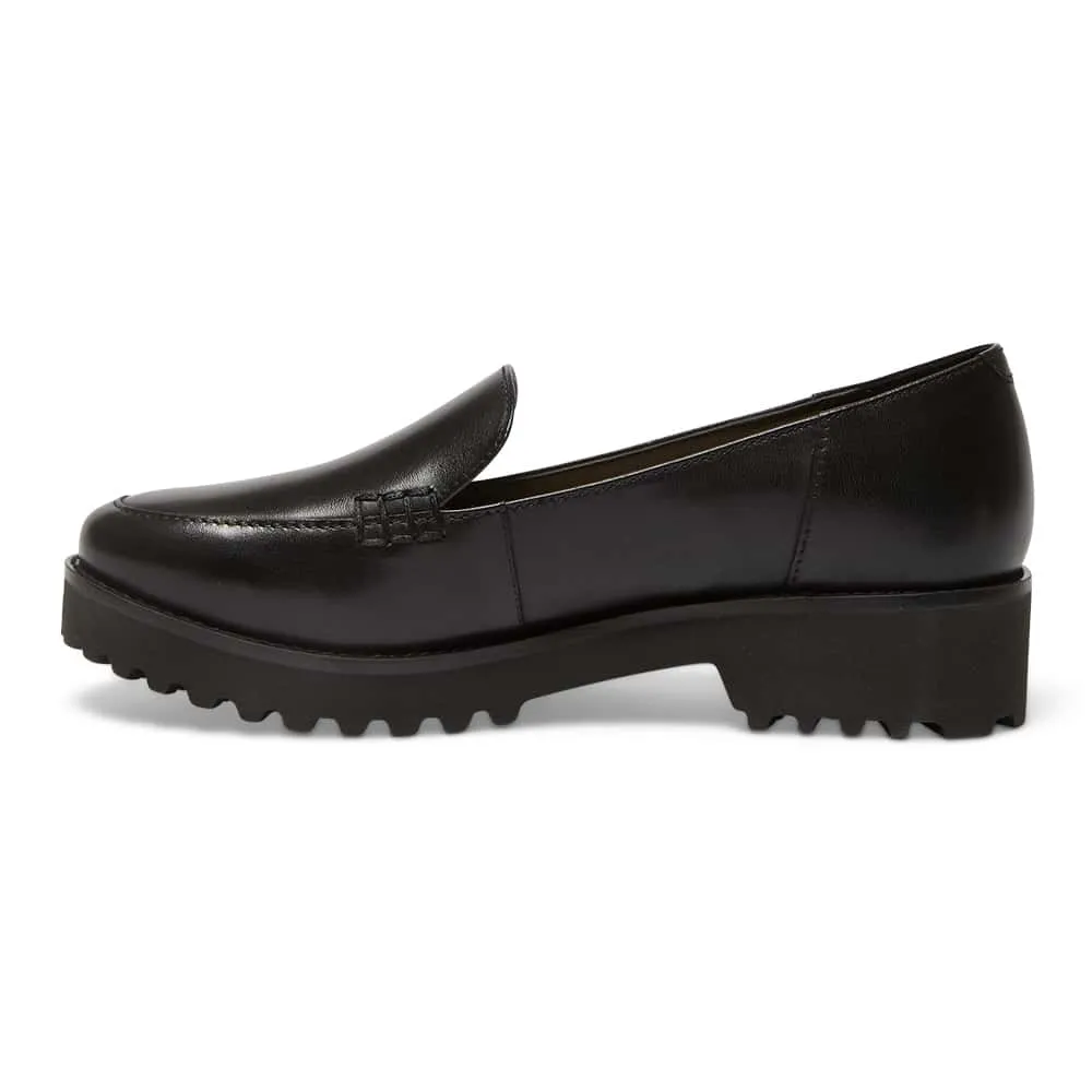 Veanna Loafer in Black Leather