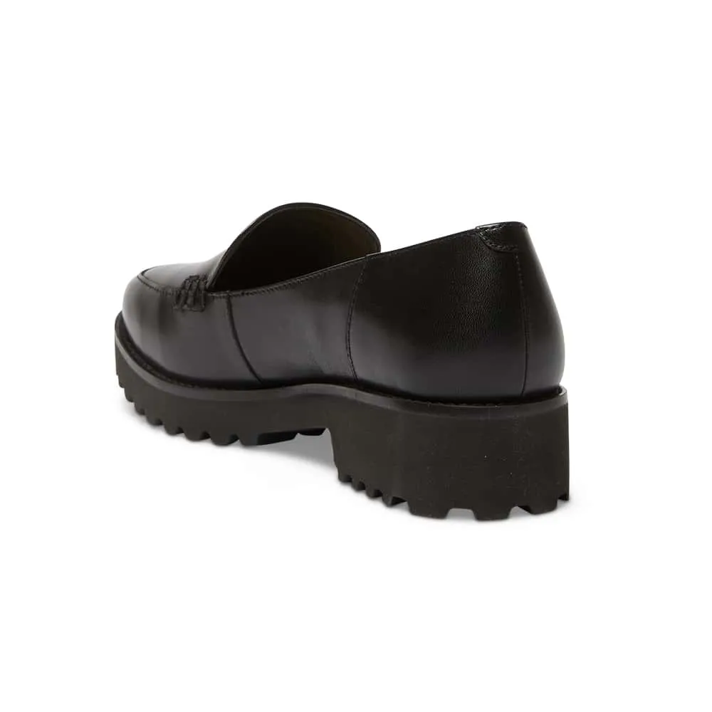 Veanna Loafer in Black Leather