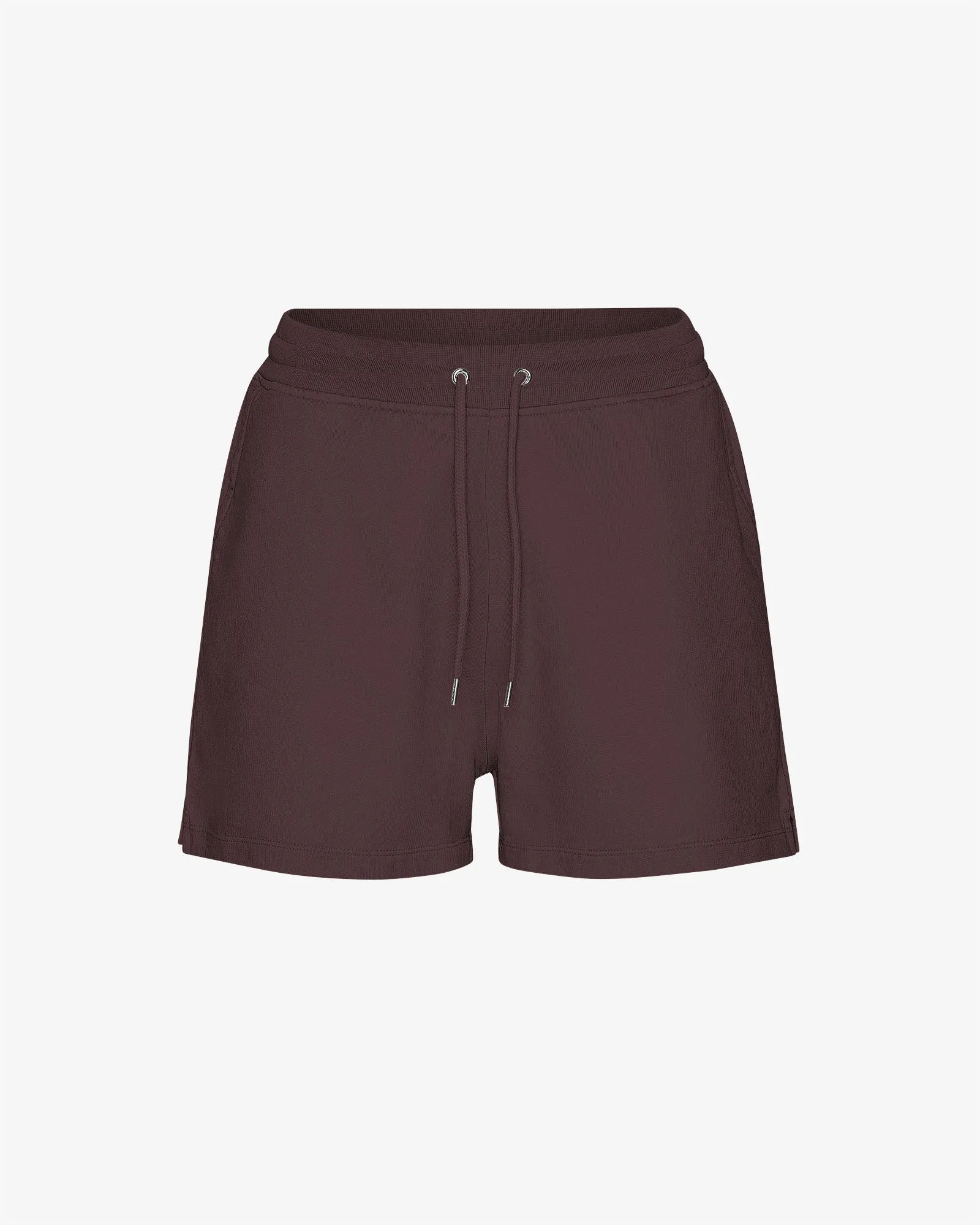 Women Organic Sweatshorts - Oxblood Red