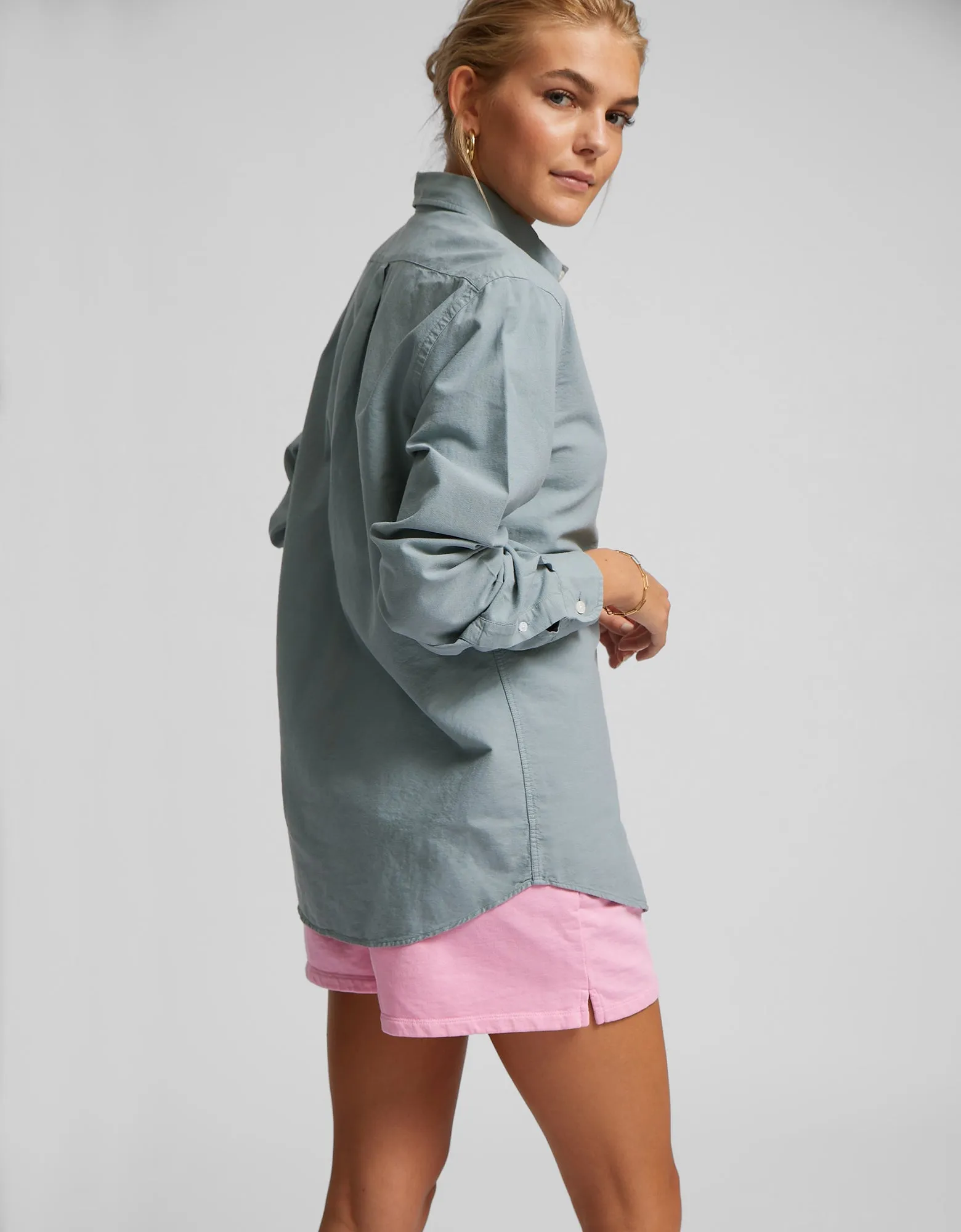 Women Organic Sweatshorts - Oyster Grey