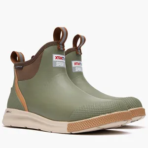 Xtratuf Men's 6 Inch Ankle Deck Boot Sport- Olive